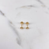 Topos GC 0.5gr / 4.7mm Diamantados Oro Amarillo 18K $