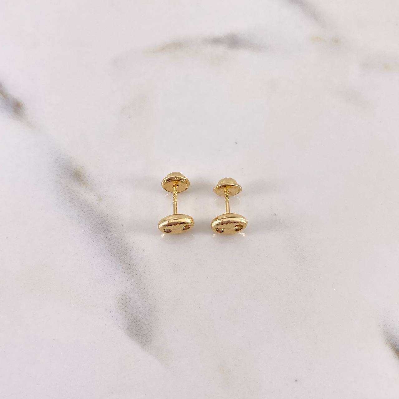 Topos GC 0.7gr / 6.7mm Diamantados Oro Amarillo 18K $