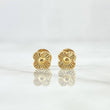 Topos Flor Diamantada 0.65gr / 5mm Oro Amarillo 18K ©