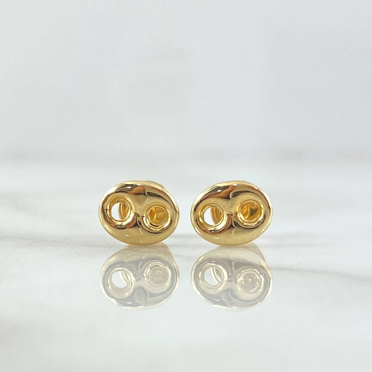 Topos GC 0.6gr / 8mm Lisos Oro Amarillo 18K