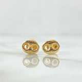 Topos GC 0.7gr / 8mm Lisos Oro Amarillo 18K *