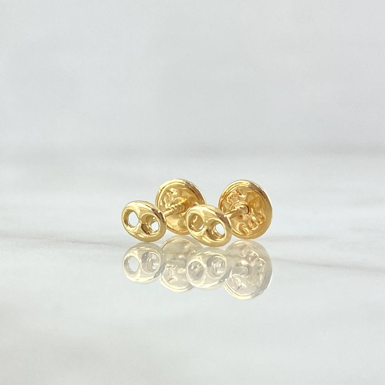 Topos GC 0.4gr / 5mm Lisos Oro Amarillo 18K