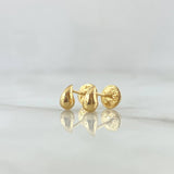 Topos Gota 0.6gr / 6mm Lisas Oro Amarillo 18K