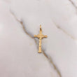 Dije Cruz Cristo 1.3gr / 3cm / Destellos Oro Amarillo 18K $