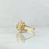 Anillo Corazon 15s 2.1gr / T6 3/4 / Circones Blancos Dos Oros Amarillo Blanco