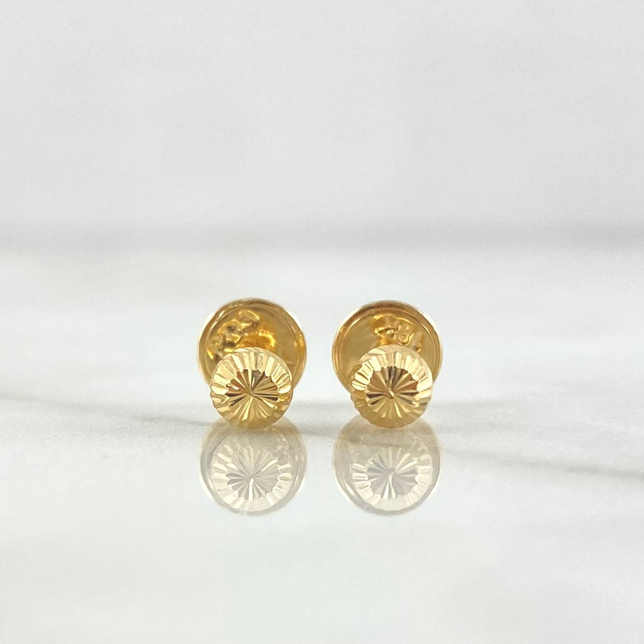 Topos Bola 0.6gr / 4mm Diamantada Oro Amarillo 18K