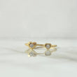 Anillo Corazones 1.35gr / T6 1/4 Circones Blancos Oro Amarillo