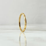 Anillo Morse 1.4gr / T6 1/2 / Circones Blancos Oro Amarillo