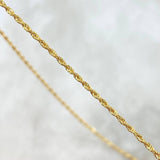 Set Cadena Lazo 0.85gr / 45cm / 1.2mm + Dije Cruz Lisa 0.25gr / 1.5cm Oro Amarillo 18K (Oferta)