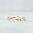 Anillo Trenza Zig-Zag 0.55gr / T5 3/4 / Liso Oro Amarillo 18K