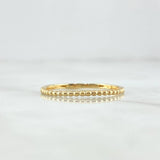 Anillo Mitad Esferas 1.2gr / T7 1/4 / Liso Oro Amarillo 18K *