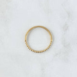 Anillo Mitad Esferas 1.2gr / T7 1/4 / Liso Oro Amarillo 18K *