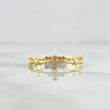 Anillo Cruz Cruzada 1.75gr / T7 1/4 / Circones Blancos Oro Amarillo 18K *