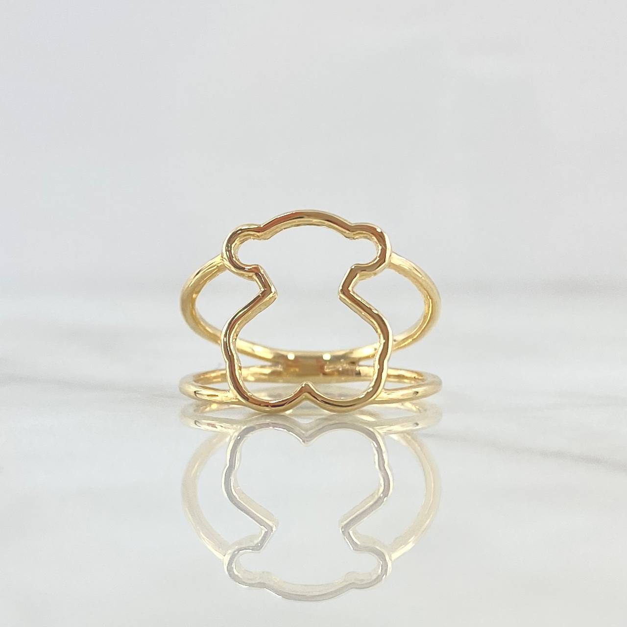 Anillo Oso TS 2.55gr / T6 / Liso Oro Amarillo 18K *