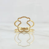 Anillo Oso TS 2.55gr / T6 / Liso Oro Amarillo 18K *