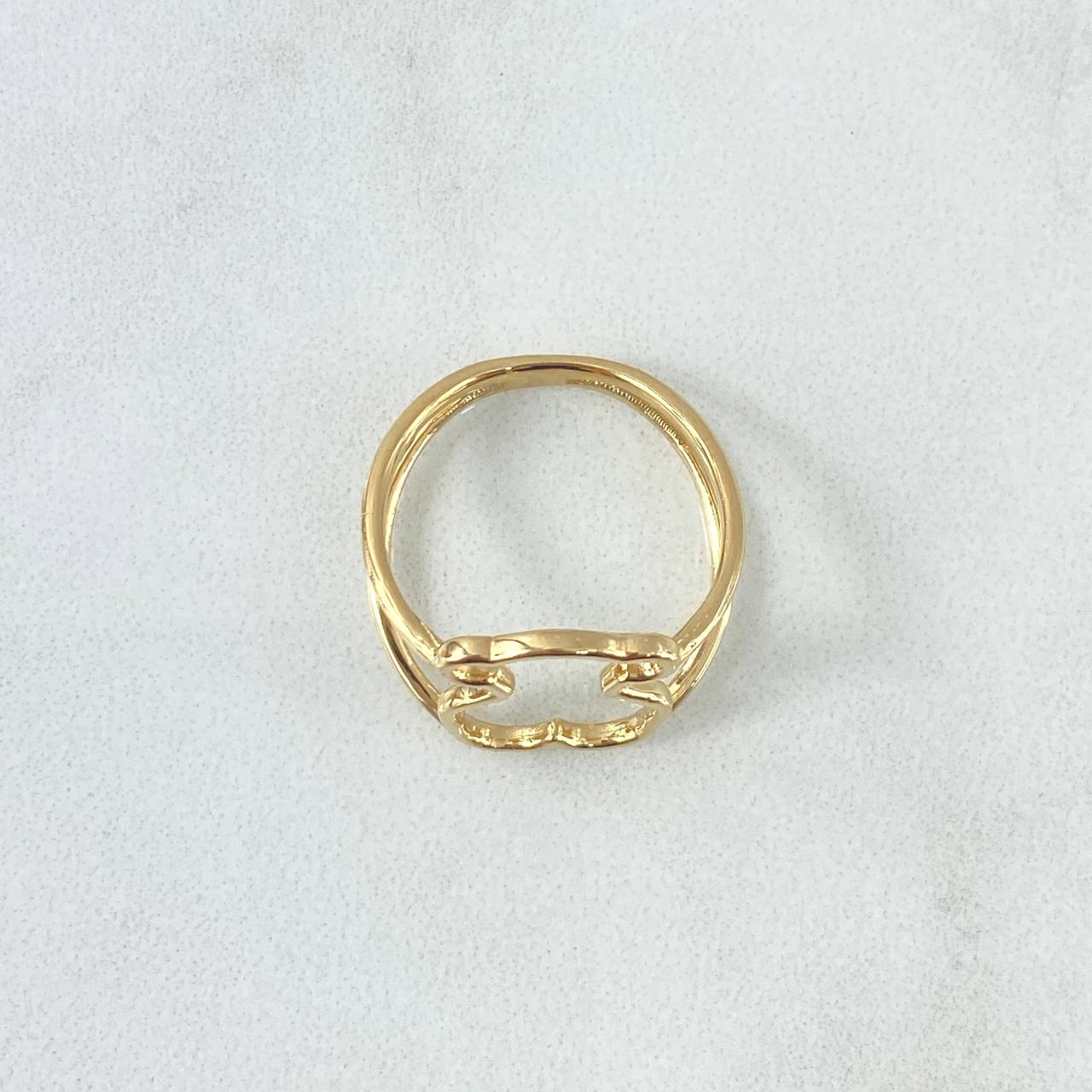 Anillo Oso TS 2.55gr / T6 / Liso Oro Amarillo 18K *