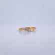 Anillo Trinidad 1.45gr / T6 / Circones Blancos Oro Amarillo 18K &