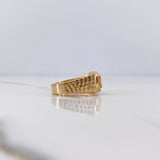 Anillo Correa Corona RX 5.85gr / T8 / Circones Blancos Oro Amarillo 18K $