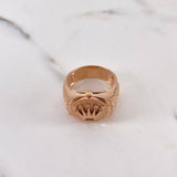 Anillo Correa Corona RX 9.05gr / T10 1/2 / Circones Blancos Oro Rosa 18K $