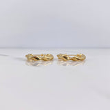 Candongas Pupi 1.85gr / 2cm / Espiral Oro Amarillo 18K $