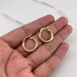 Candongas Sofi 1.4gr / 1.7cm / Espiral Oro Amarillo 18K $