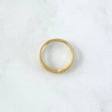 Anillo Lineas Cruzadas 1.65gr / T5 3/4 / Circones Blancos Oro Amarillo 18K ©