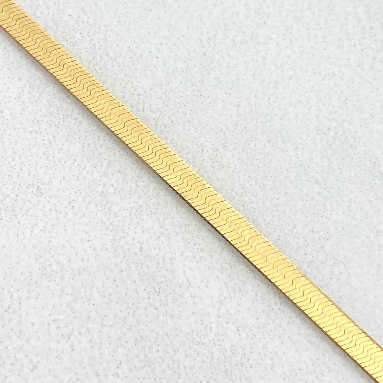 Cadena Espejo 4.65gr / 50cm / 2.2mm Oro Amarillo +3 18K