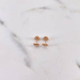 Topos Corazon 0.5gr / Bordado Oro Rosa 18K $