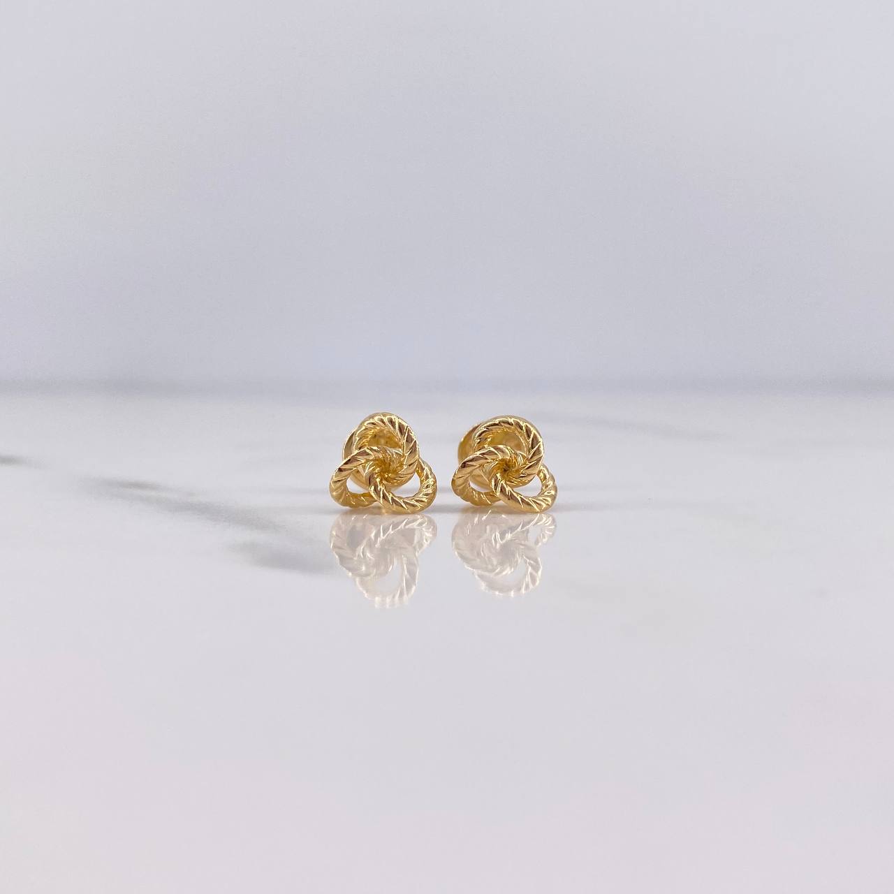 Topos Tres Aros 0.6gr / Rayados Oro Amarillo 18K #