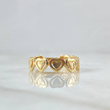 Anillo Corazones 3.15gr / T8 Oro Amarillo*