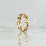 Anillo Corazones 3.15gr / T8 Oro Amarillo*