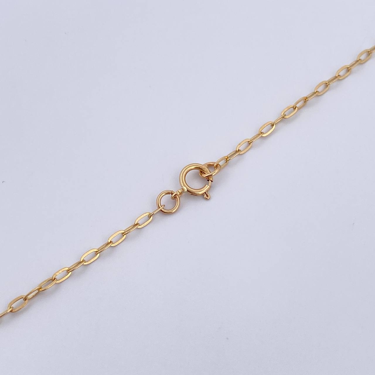 Cadena Aro Seguido Trebol VCyA 8.2gr / 51.3cm / 1.6mm Diamantado Oro Amarillo Nac.Esp. 18K &