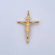 Dije Cruz Cristo 1.95gr / 5cm / Baston Oro Amarillo 18K &