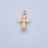 Dije Cruz Cristo 1.35gr / 3.3cm / Plano Oro Amarillo 18K &