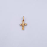 Dije Cruz Cristo 0.55gr / 1.9cm / Relieve Oro Amarillo 18K &