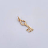 Dije Llave 1.05gr / 2.6cm / Liso Oro Amarillo 18K &