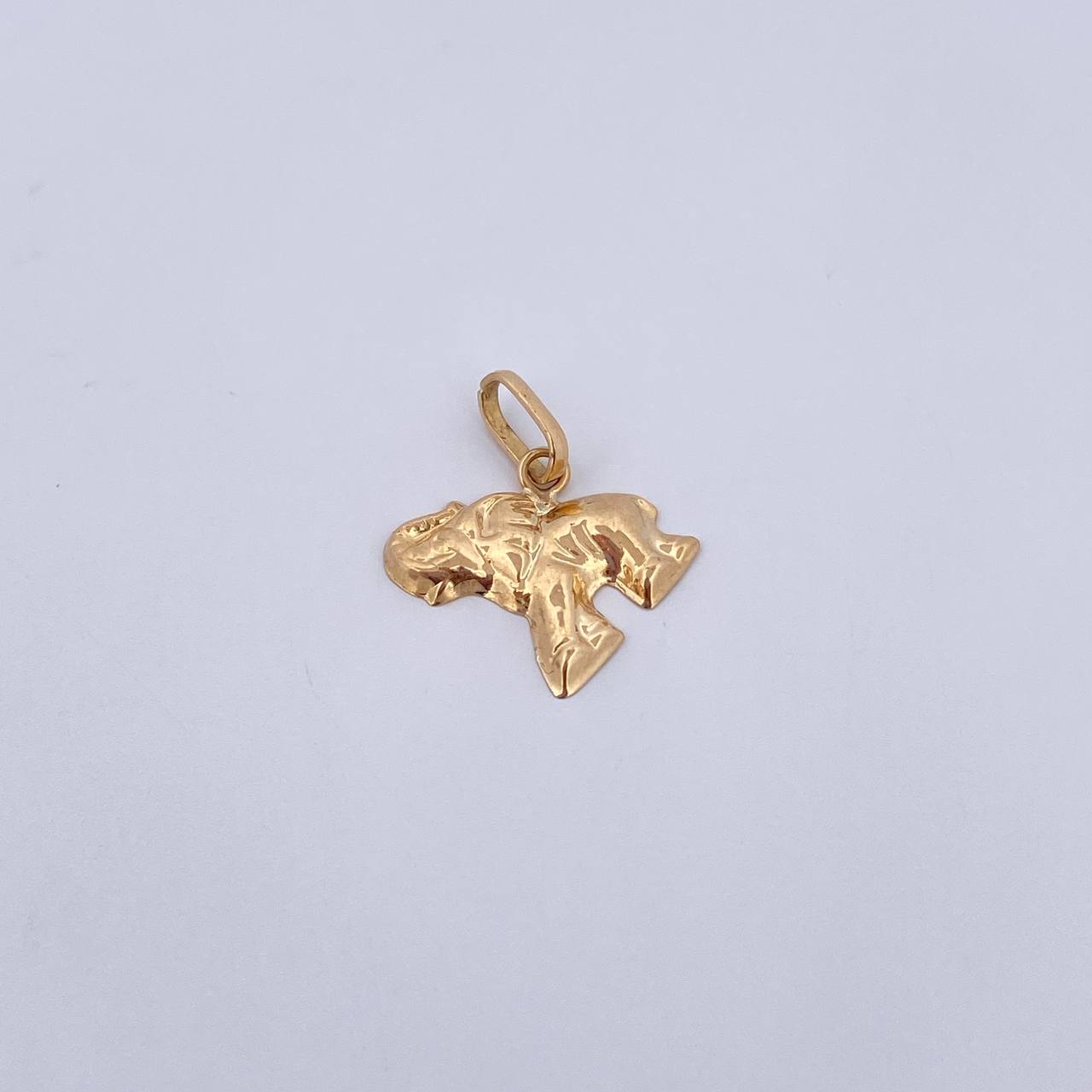 Dije Elefante 0.8gr / 1.6cm / Plano Oro Amarillo 18K &