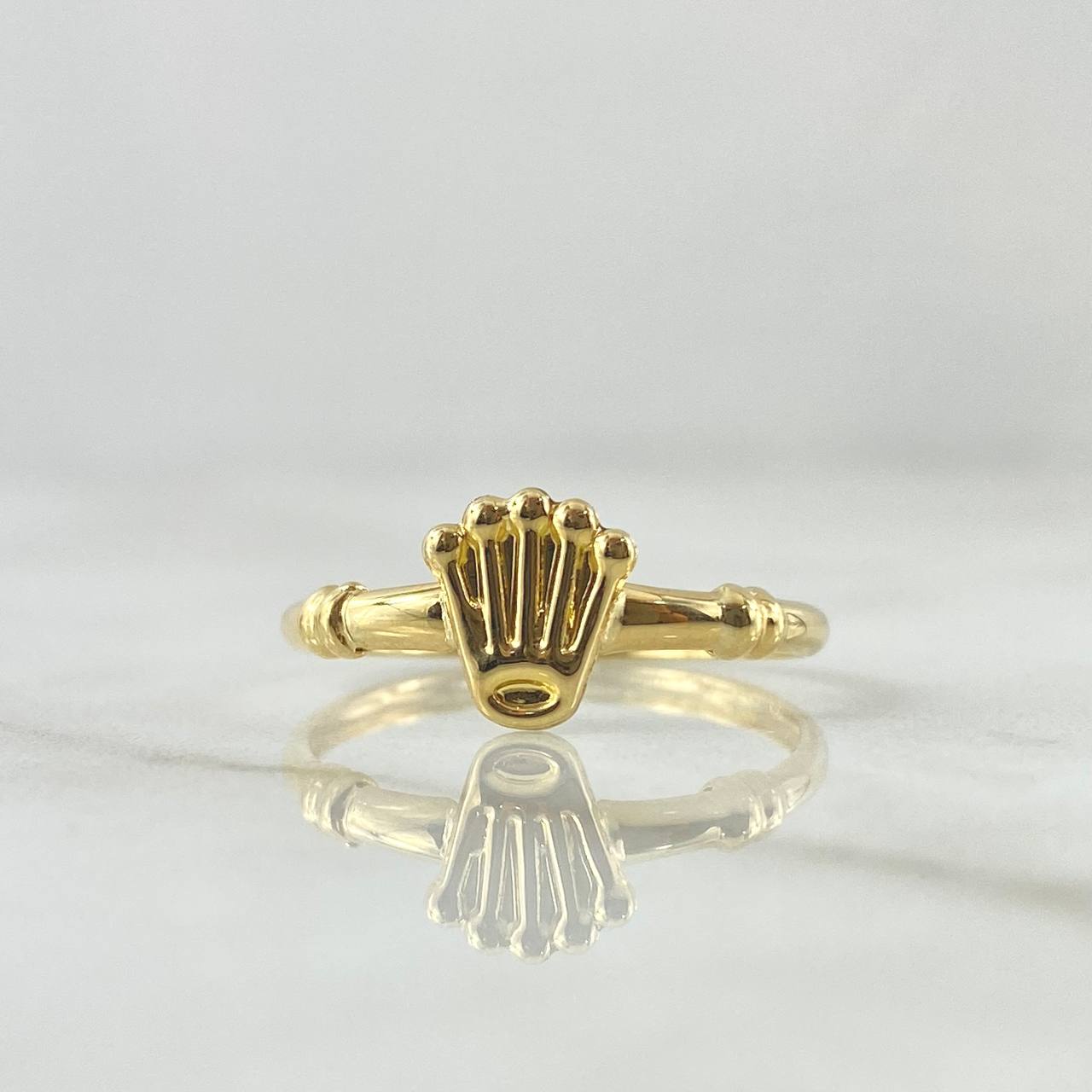 Anillo Corona RX Nudos 1.2gr / T7 1/4 / Oro Amarillo 18K