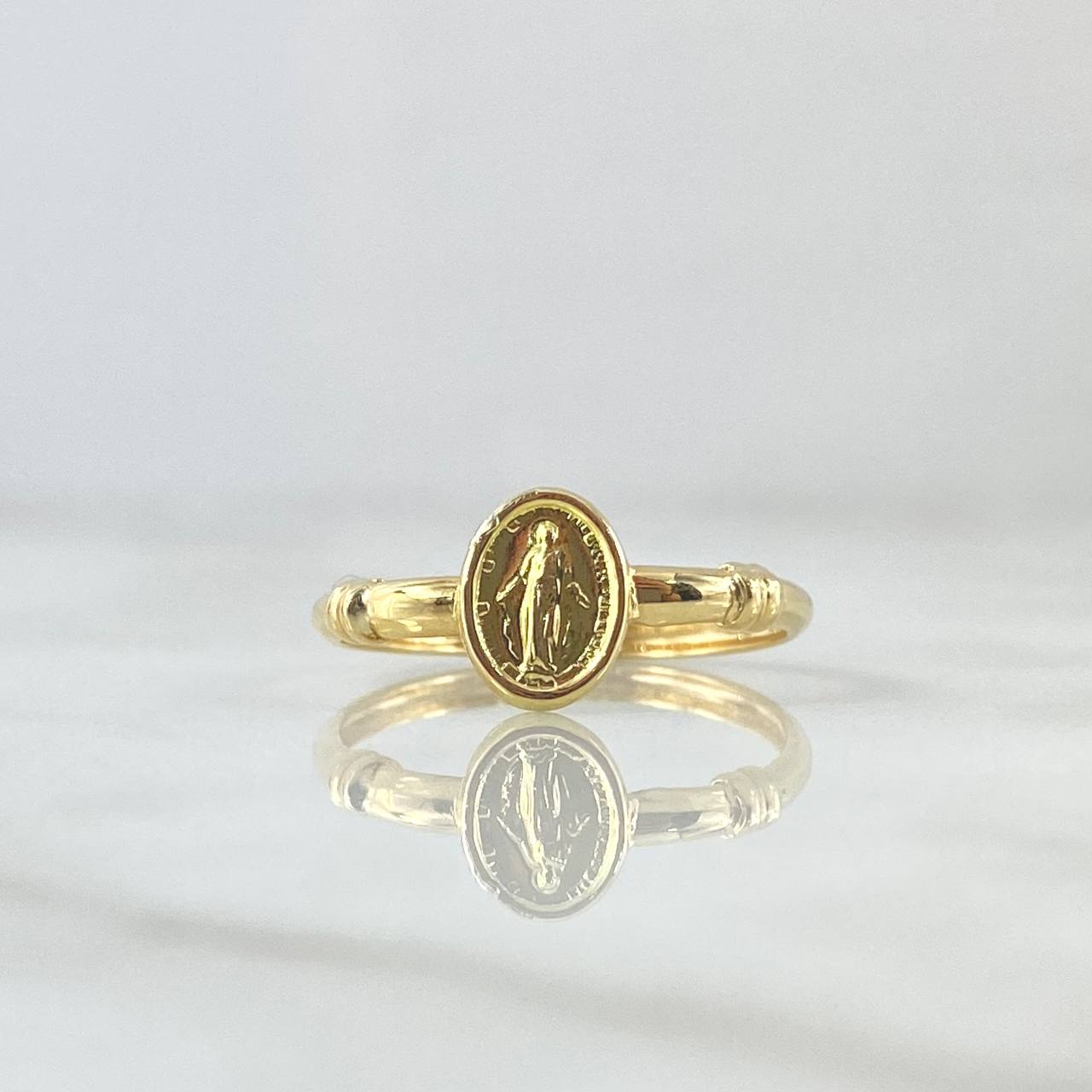 Anillo Virgen Milagrosa Nudos 1.15gr / T7 1/2 / Oro Amarillo 18K