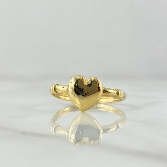 Anillo Corazón Nudos 1.25gr / T7 3/4 / Oro Amarillo 18K