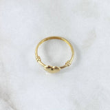 Anillo Corazón Nudos 1.25gr / T7 3/4 / Oro Amarillo 18K