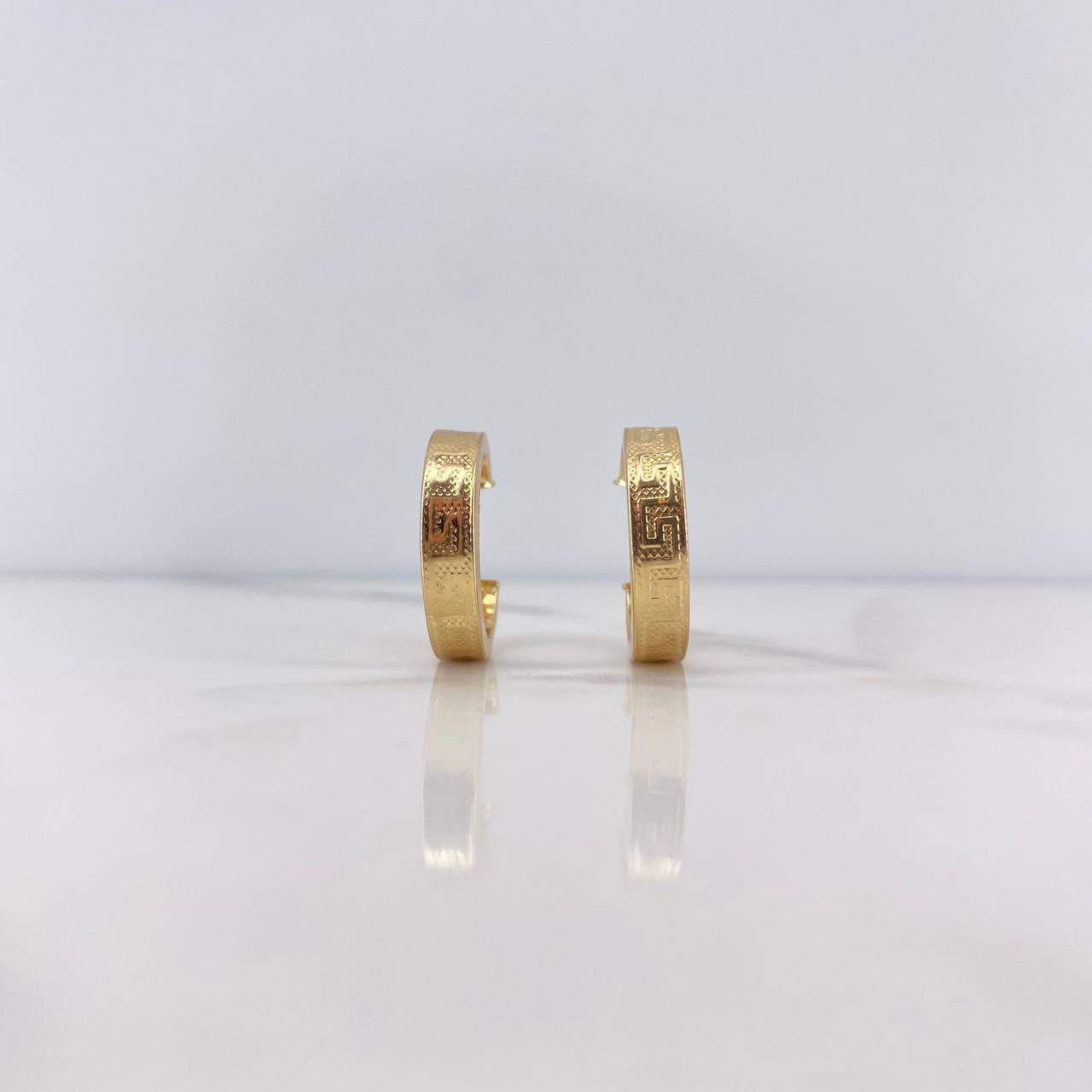 Candongas Tribal 2.55gr / 2.1cm / Oro Amarillo 18K #