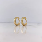 Candongas Tribal 2.55gr / 2.1cm / Oro Amarillo 18K #