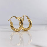 Candongas Kari 2.3gr / 1.9cm / Oro Amarillo 18K #