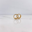 Candongas Rose 0.6gr / 0.8cm / Lisa Oro Amarillo 18K #