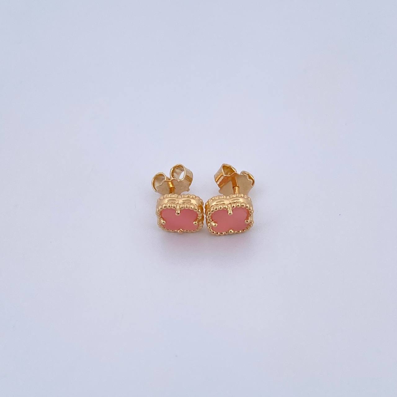 Topos Trebol VCyA 1.9gr / Nacar Rosa Oro Amarillo 18K &