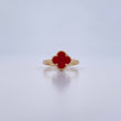 Anillo Trebol VCyA 2.1gr / T5 3/4 / Agata Oro Amarillo 18K &