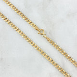 Cadena Cubana 4.85gr / 50cm / 2.9mm Oro Amarillo +0 18K