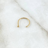 Piercing Media Curva Bola 0.35gr / Oro Amarillo 18K (Joya)