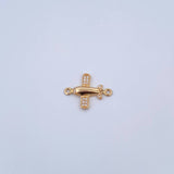 Herraje Avion 1.15gr / 1.9cm / Circones Blancos Oro Amarillo 18K &